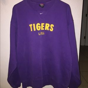 Embroidered LSU Tigers Nike sweater